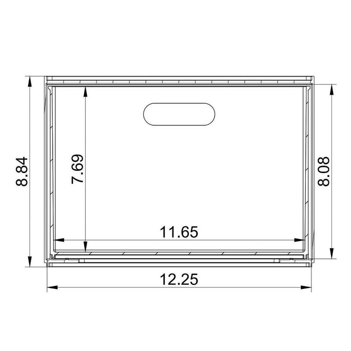 All Purpose Single Drawer Storage Clear - Brightroom