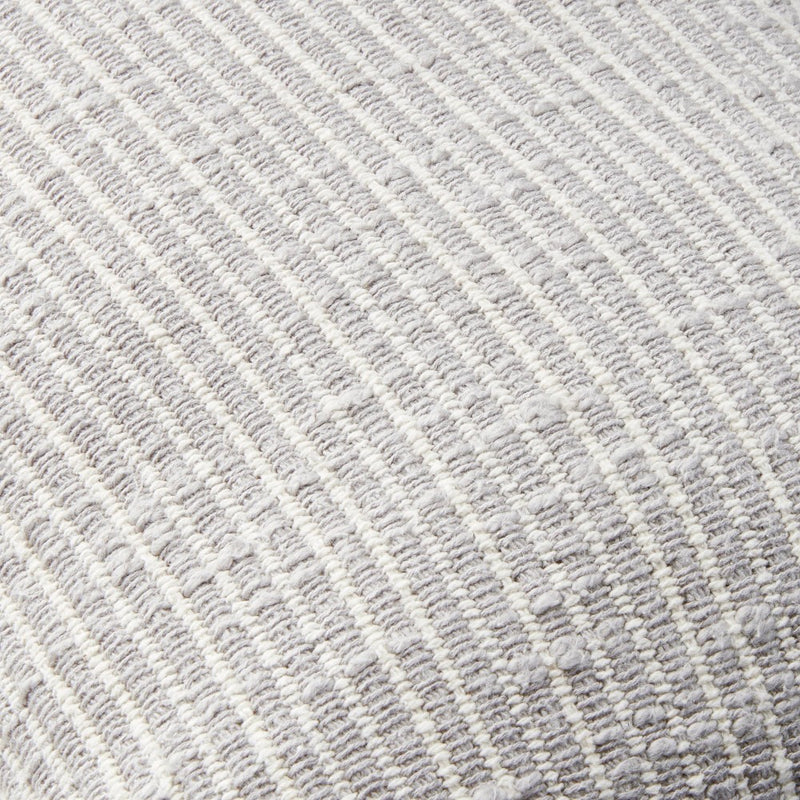 14"x20" Textured Narrow Stripes Lumbar Throw Pillow Light Gray/Cream - Hearth & Hand with Magnolia