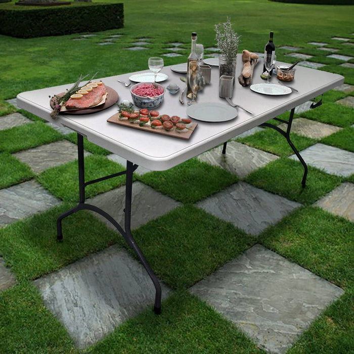 6' Folding Banquet Table Off-White - Plastic Dev Group (LOCAL PICKUP ONLY)