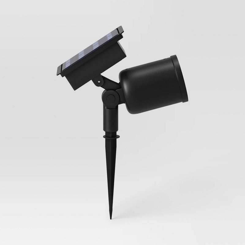 Short Solar LED Outdoor Spot Light Matte Black - Room Essentials (LOCAL PICKUP ONLY)