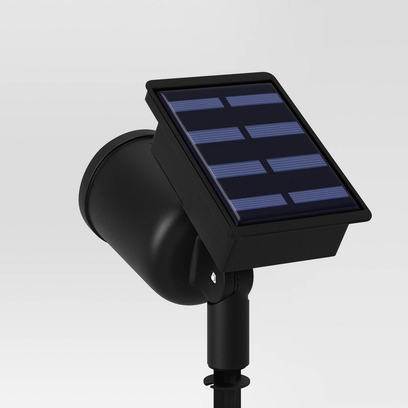 Short Solar LED Outdoor Spot Light Matte Black - Room Essentials (LOCAL PICKUP ONLY)