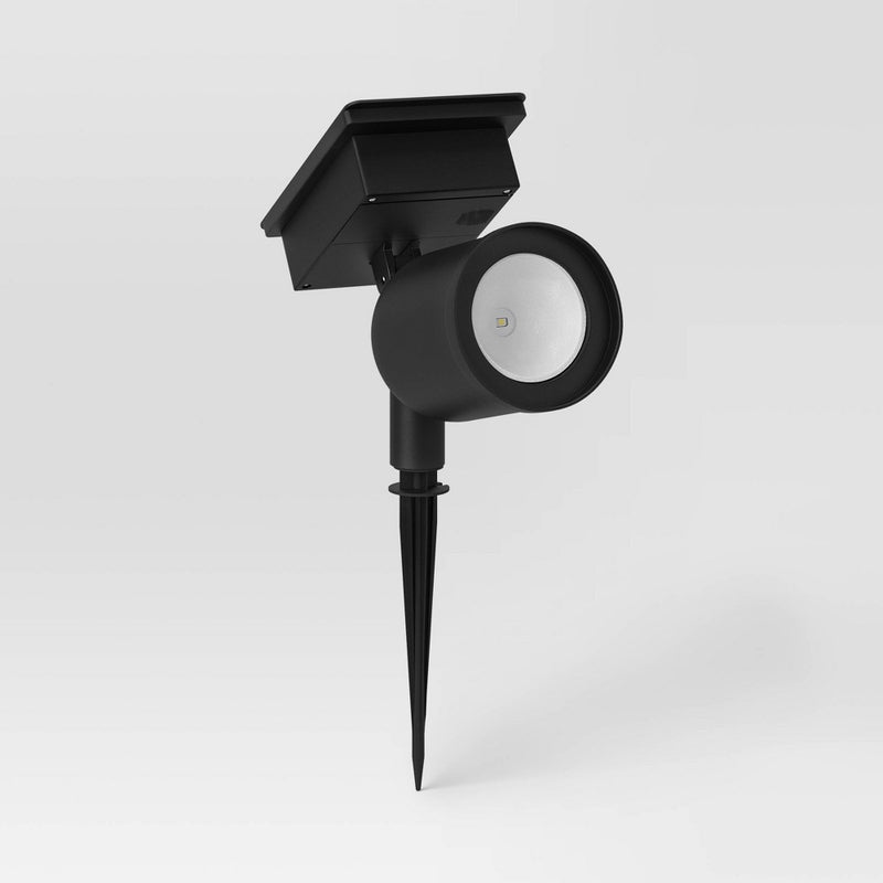 Short Solar LED Outdoor Spot Light Matte Black - Room Essentials (LOCAL PICKUP ONLY)