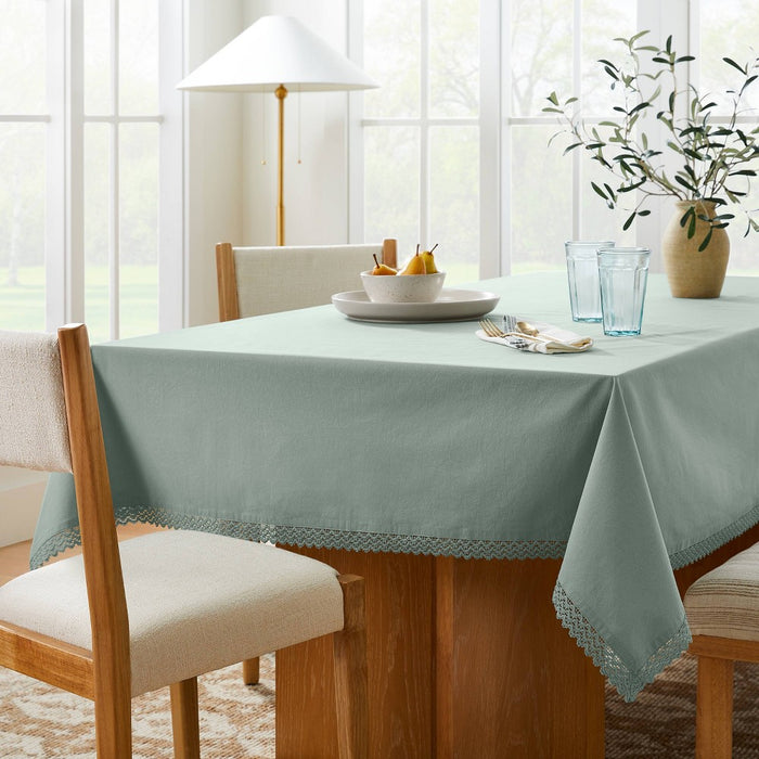 120" x 60" Cotton Tablecloth Green - Threshold designed with Studio McGee