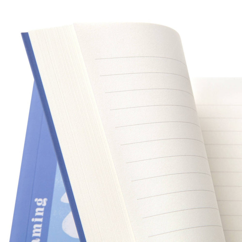 greenroom Blank Journal 7"x9" Softcover Graphic Flowers Periwinkle Blue