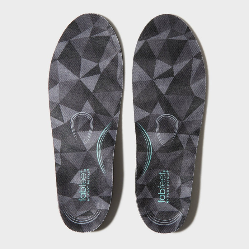 Fab Feet Women's by Foot Petals Ultimate Comfort Insoles Cushion Black Trim To Fit - Size (6-10)