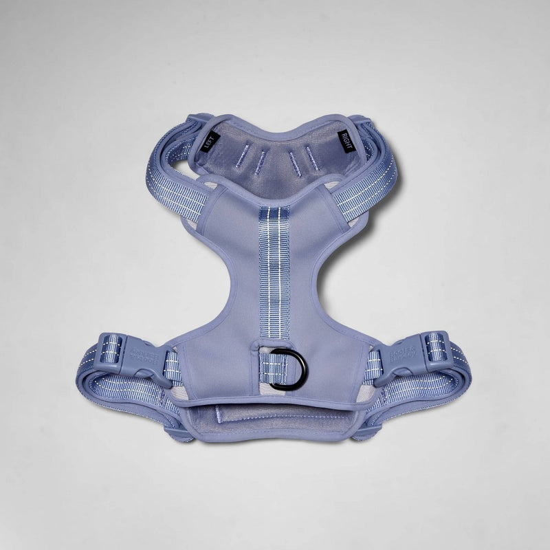 Reflective + Comfort Adjustable Dog Harness - Lilac - L - Boots & Barkley