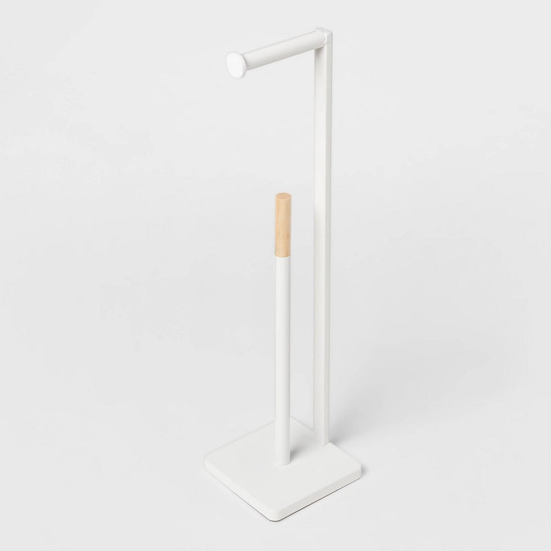 Freestanding Toilet Paper Holder Matte White - Brightroom (LOCAL PICKUP ONLY)