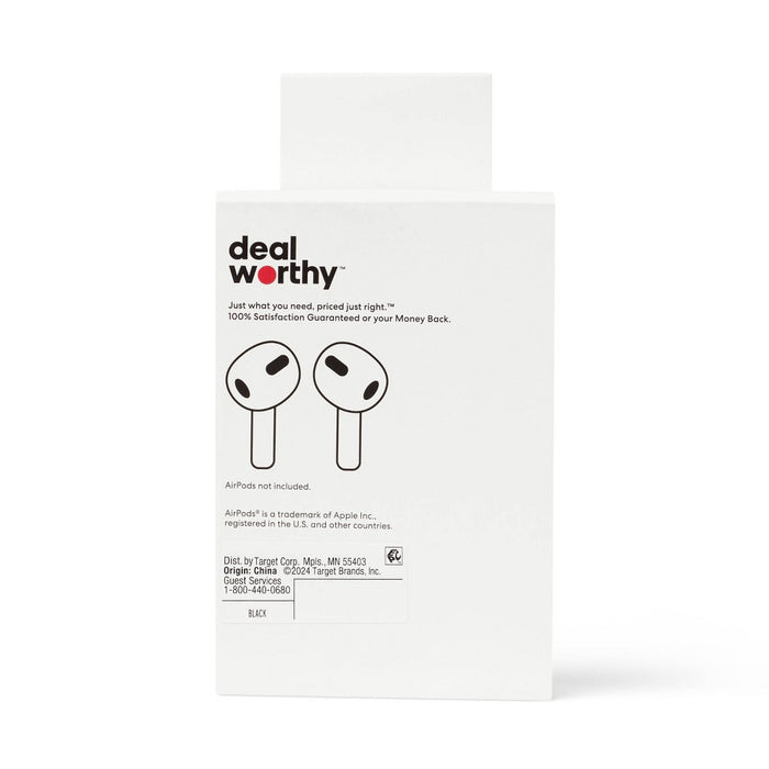 Apple AirPods (3rd Generation) 3 Case - dealworthy Black
