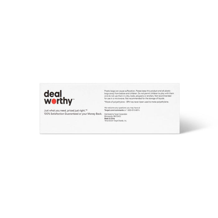 Fold Top Sandwich Bags - 150ct - Dealworthy