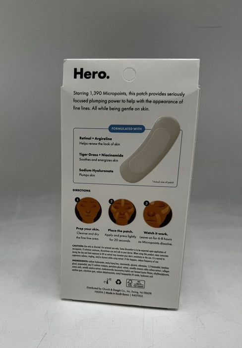Hero Cosmetics Mighty Face Patches Micropoint for Fine Lines - 6ct EXP:07/26
