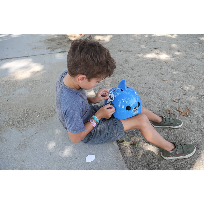 Raskullz Cling Shark Child Helmet - Blue
