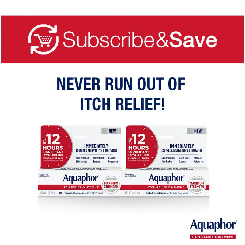 Aquaphor 1% Hydrocortisone Itch Relief Ointment - 1oz