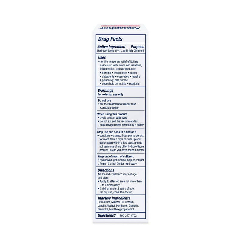 Aquaphor 1% Hydrocortisone Itch Relief Ointment - 1oz