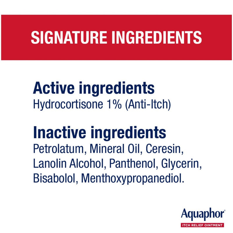 Aquaphor 1% Hydrocortisone Itch Relief Ointment - 1oz