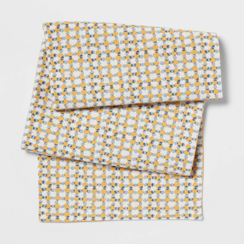 72" x 14" Cotton Table Runner Yellow - Threshold