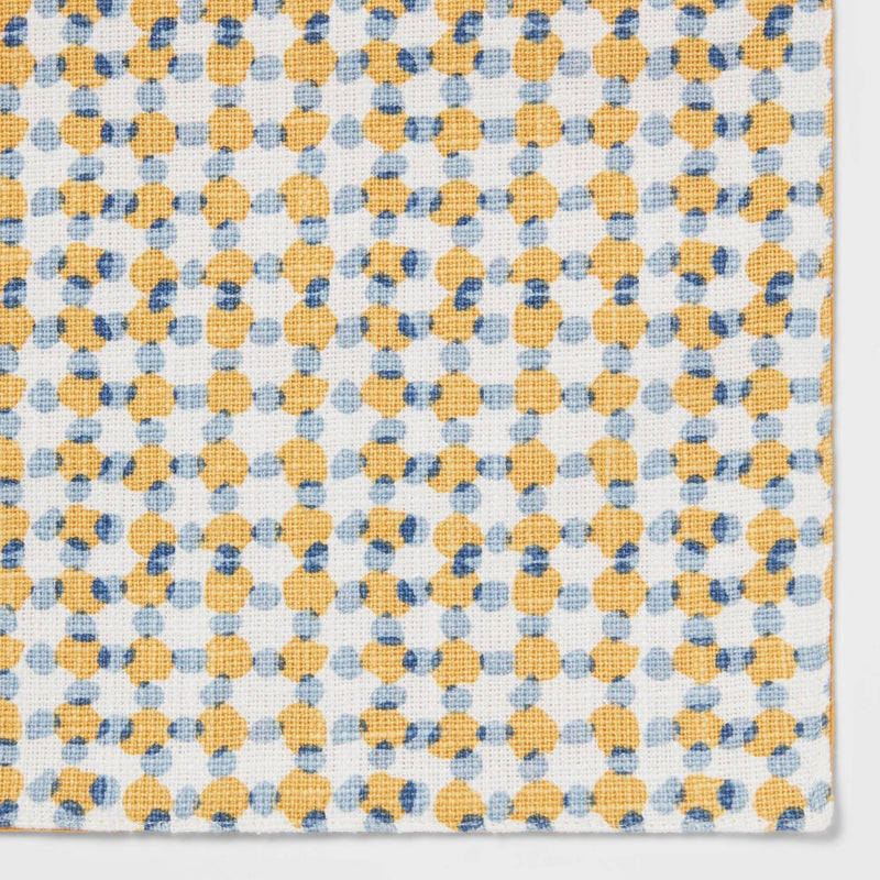 72" x 14" Cotton Table Runner Yellow - Threshold