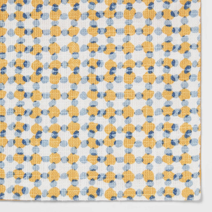 72" x 14" Cotton Table Runner Yellow - Threshold