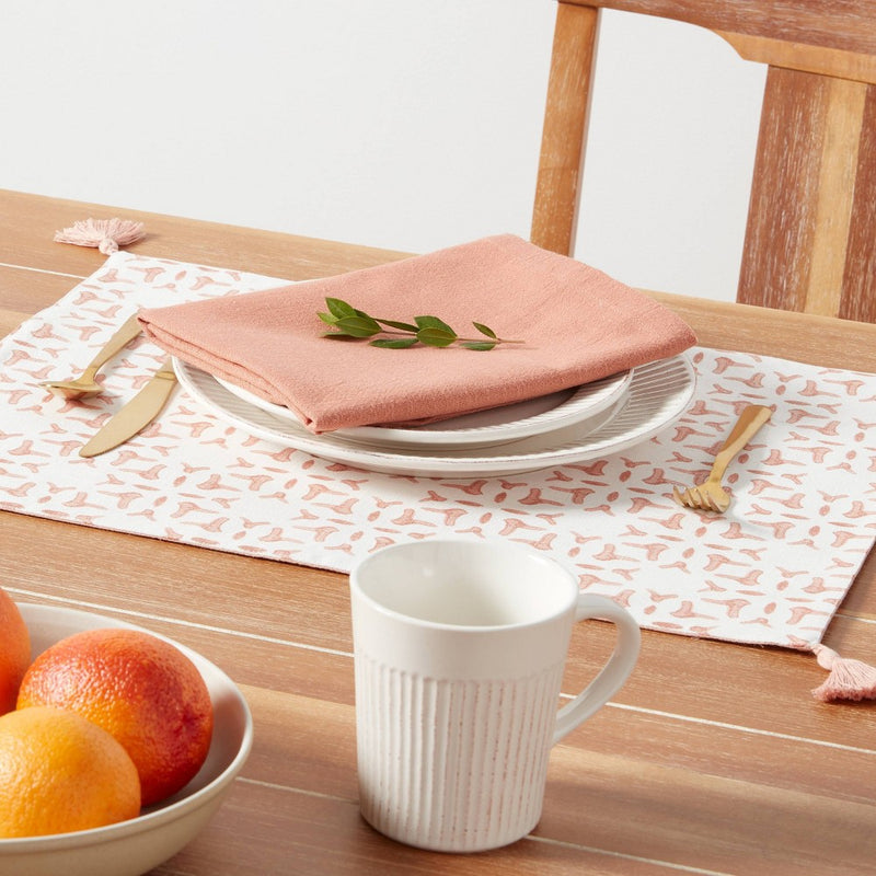 4pk Cotton Easy Care Napkins Pink - Threshold