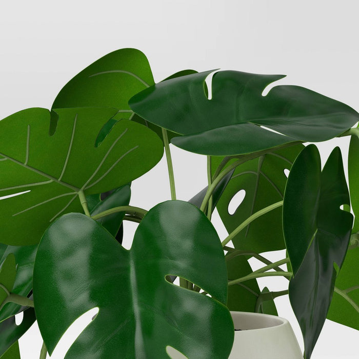 11.5" Medium Tabletop Monstera Artificial Plant - Threshold