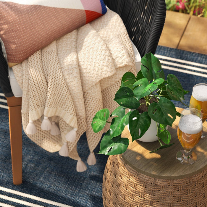 11.5" Medium Tabletop Monstera Artificial Plant - Threshold