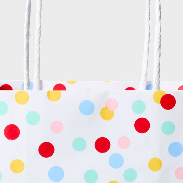 Dots on White Small Gift Bag - Spritz