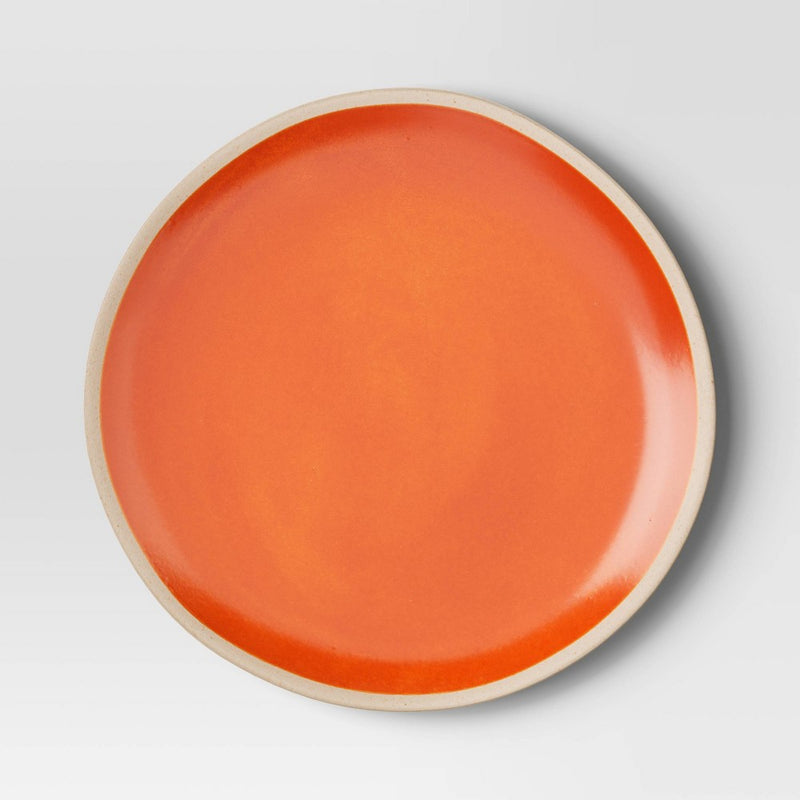 10.5" Melamine Dinner Plate Orange - Threshold