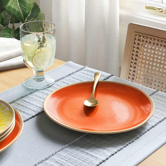 10.5" Melamine Dinner Plate Orange - Threshold
