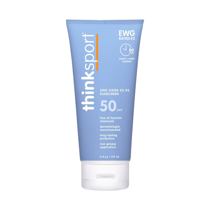 thinksport Mineral Sunscreen Water Resistant Lotion - SPF 50 - 6 fl oz