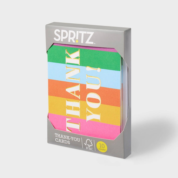 10ct 'Thank you!' Gift Packaging Sets - Spritz
