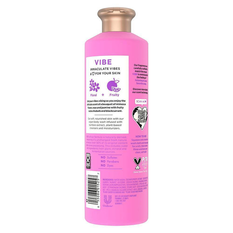 Beloved Vibe Vegan Body Wash with Mimosa Flower & Bamboo Extract - 18 fl oz