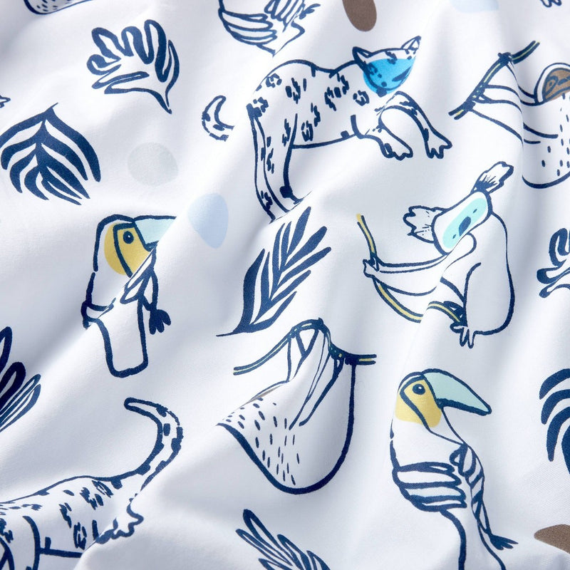 Fitted Crib Sheet Gone Wild - Cloud Island Navy