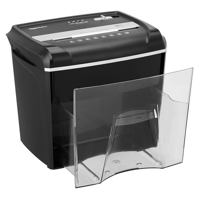 Basics 12-Sheet Cross Cut Junk Mail, CD, Credit Card Shredder W/ Pullout Basket (LOCAL PICKUP ONLY)