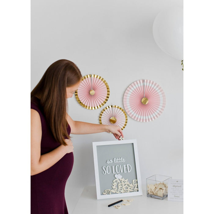 Pearhead Little Wishes Signature Guestbook Photo Frame - Gray/White