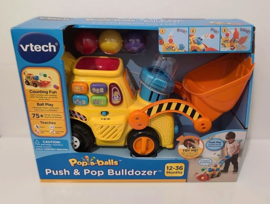 VTech Pop-a-Balls Push & Pop Bulldozer