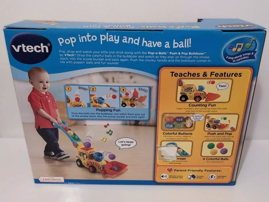 VTech Pop-a-Balls Push & Pop Bulldozer
