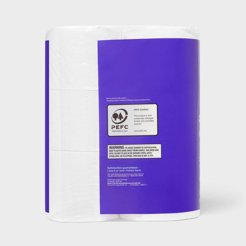 Premium Ultra Soft Toilet Paper - 6 Rolls - up & up