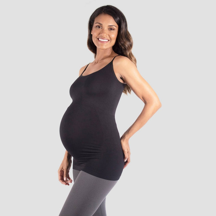Belly Support Seamless Maternity Camisole - Isabel Maternity by Ingrid & Isabel Black L/XL