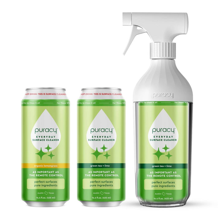 Puracy Green Tea & Lime Clean Can Surface Cleaner Starter Set - 14.4 fl oz