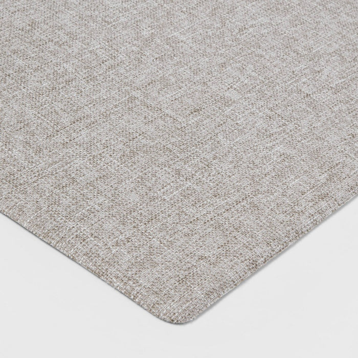 60" x 20" Basketweave Comfort Runner Mat Gray - Threshold