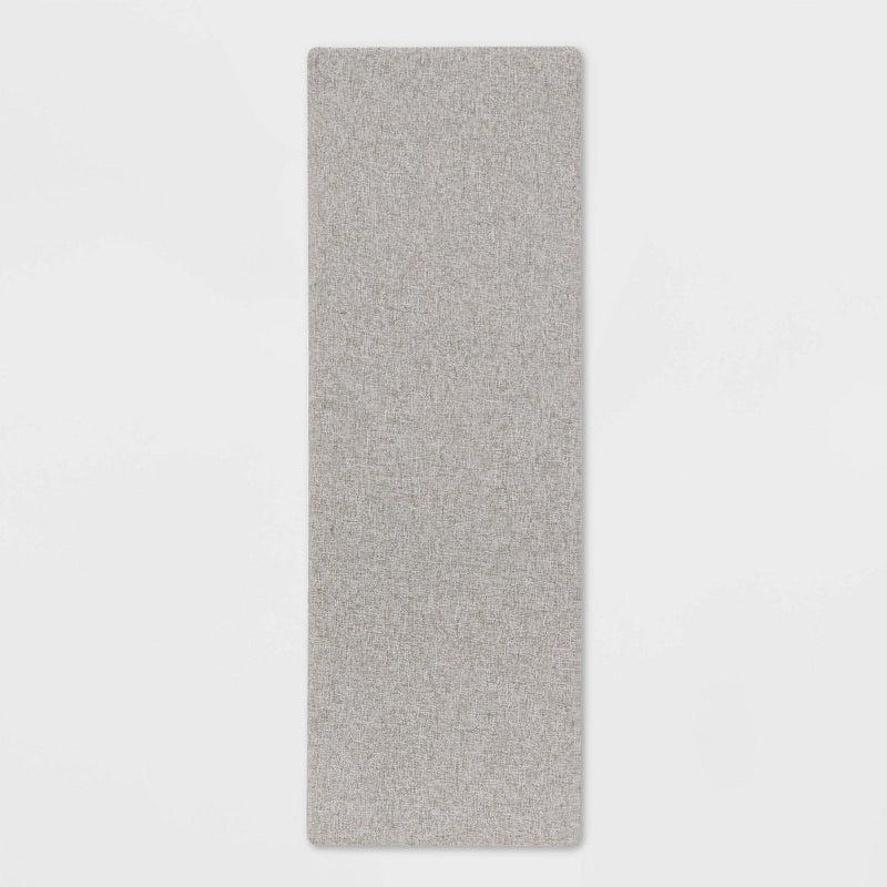 60" x 20" Basketweave Comfort Runner Mat Gray - Threshold