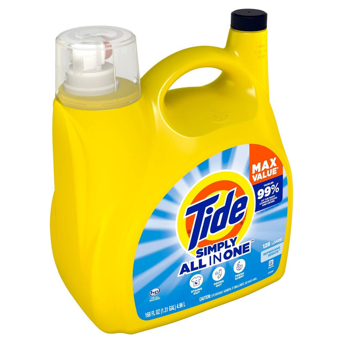 Tide Simply Refreshing Breeze Liquid Laundry Detergent - Clean & Fresh - 168 fl oz
