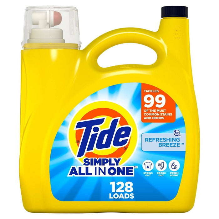 Tide Simply Refreshing Breeze Liquid Laundry Detergent - Clean & Fresh - 168 fl oz