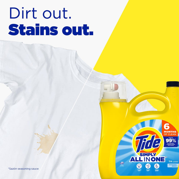 Tide Simply Refreshing Breeze Liquid Laundry Detergent - Clean & Fresh - 168 fl oz