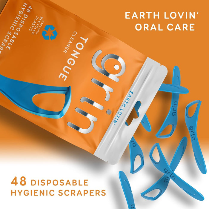 Grin Oral Care Tongue Cleaner - 48ct