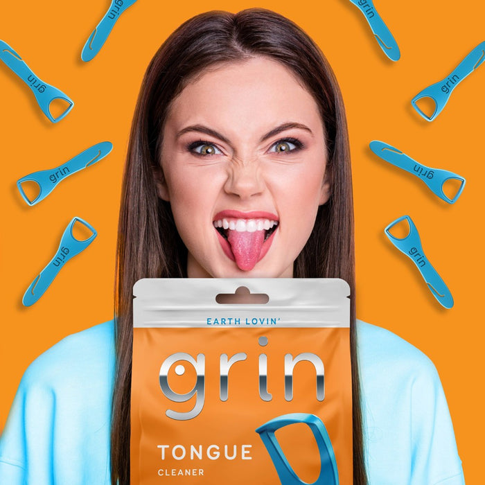 Grin Oral Care Tongue Cleaner - 48ct