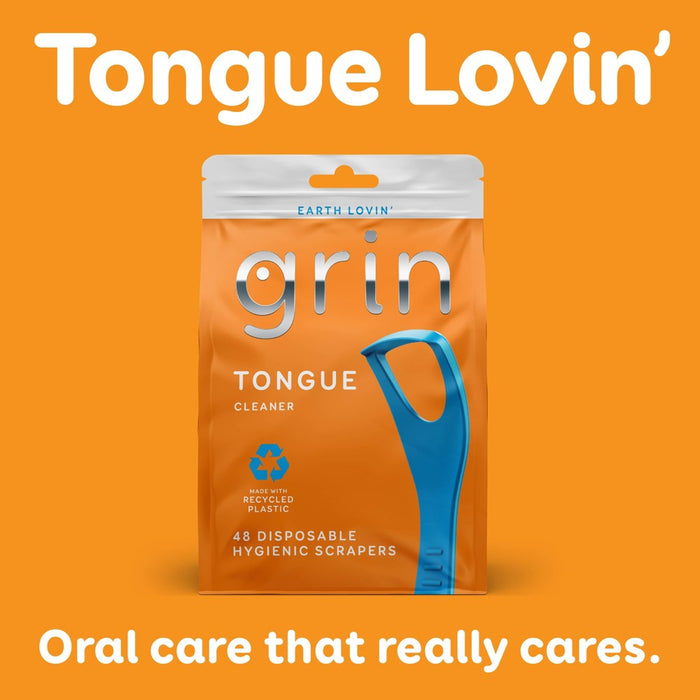 Grin Oral Care Tongue Cleaner - 48ct