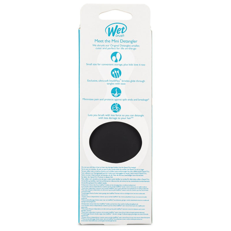 Wet Brush Mini Detangler Hair Brush - Matte Black