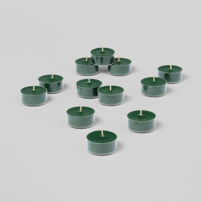12pk Scented Tealights Candle Green - Threshold