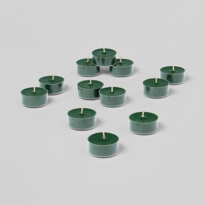 12pk Scented Tealights Candle Green - Threshold