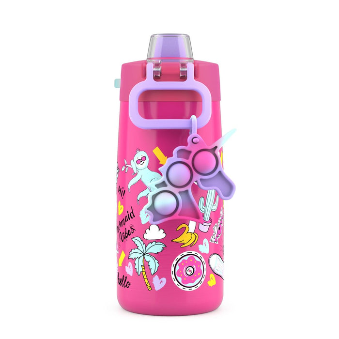 Ello 12oz Stainless Steel Colby Pop! Water Bottle Pink